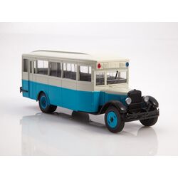 Масштабная модель автобуса ЗИС-8 (белый-голубой)(1:43)